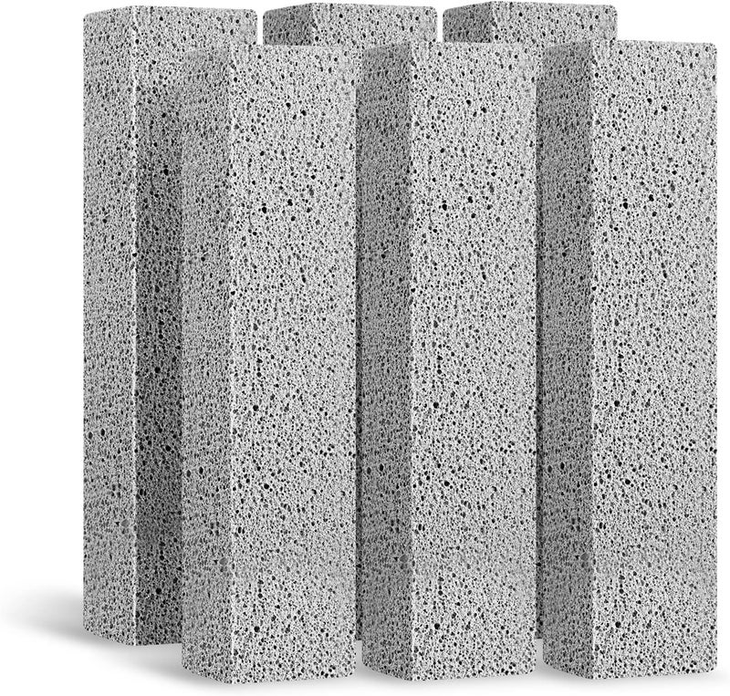 Lenicany 6Pack Pumice Stone for Toilet Cleaning Bowl Stick,Powerfully Cleans Hard Water Rings, Calcium Buildup & Stains, Suitable for Cleaning Toilet, Bathtubs, Kitchen Sink, Grill - Image 1